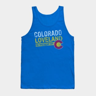 Colorado Loveland The Sweetheart City Retro Tank Top